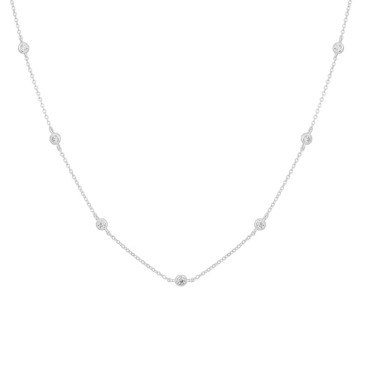 16 in. Bezel Necklace