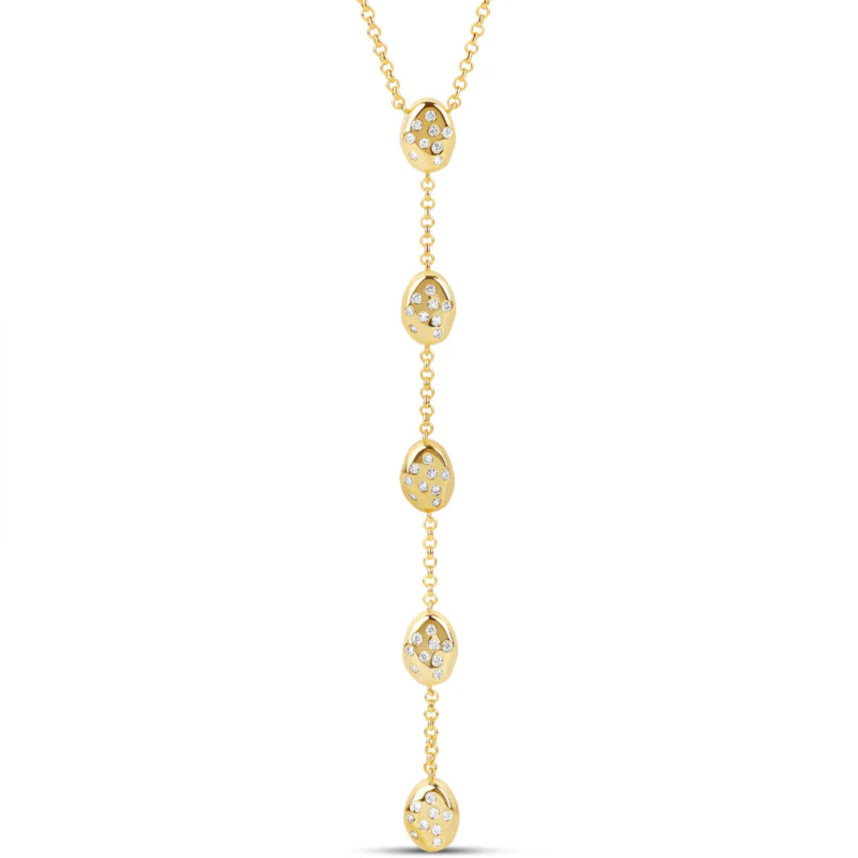Diamond Pebble Necklace