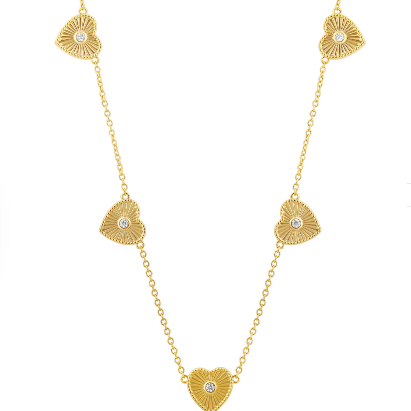 Golden Hearts Necklace