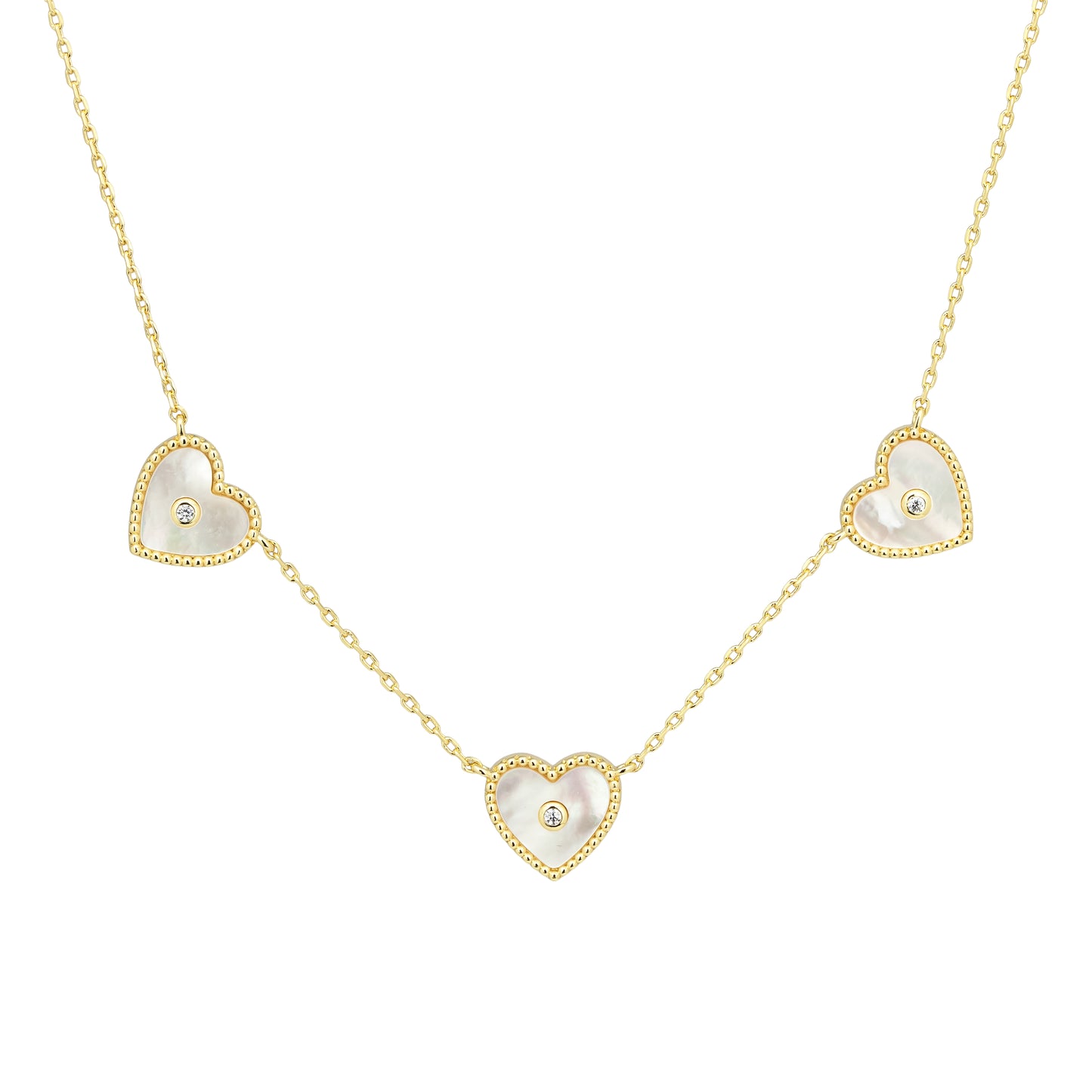 Three Heart Necklace