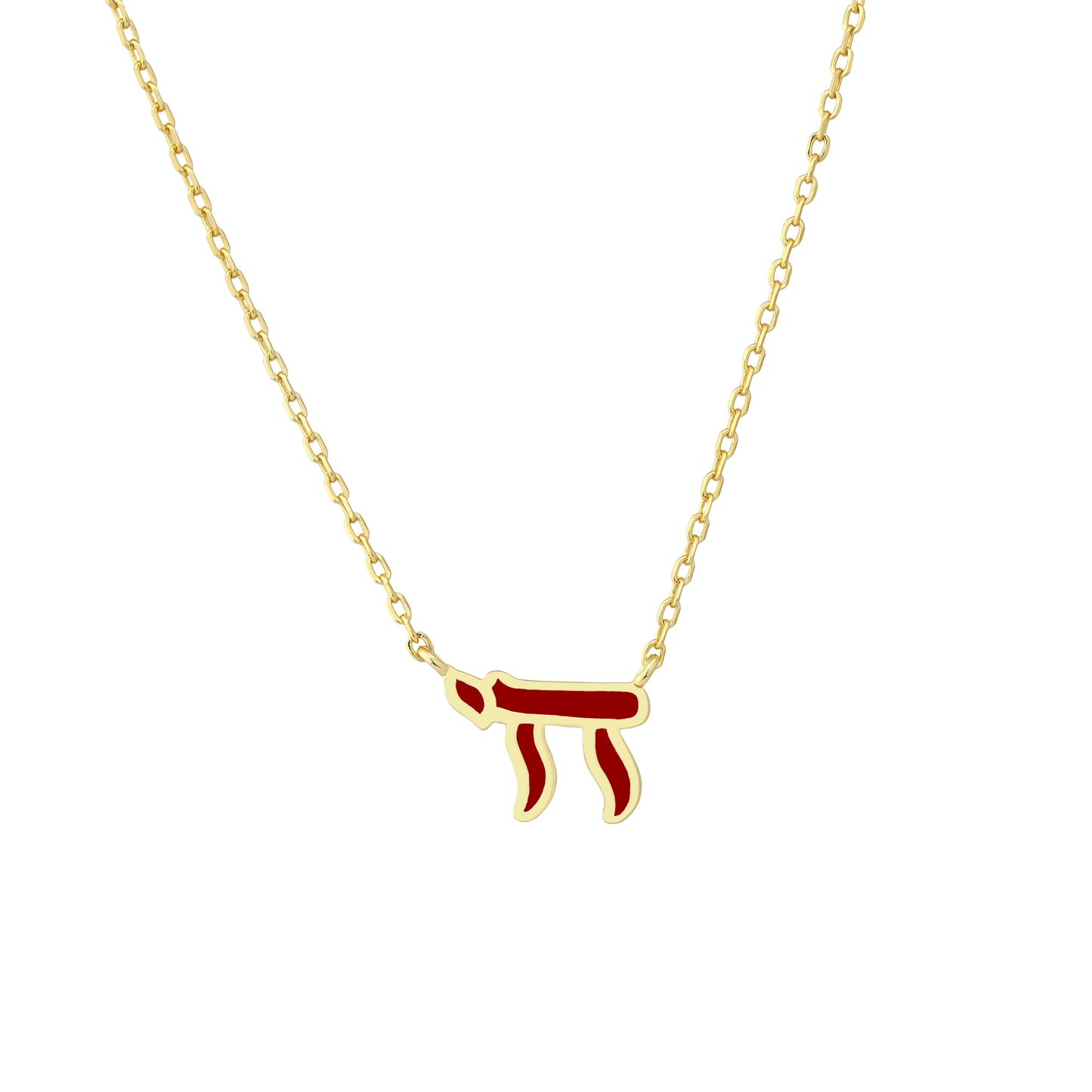 Enamel Chai Necklace