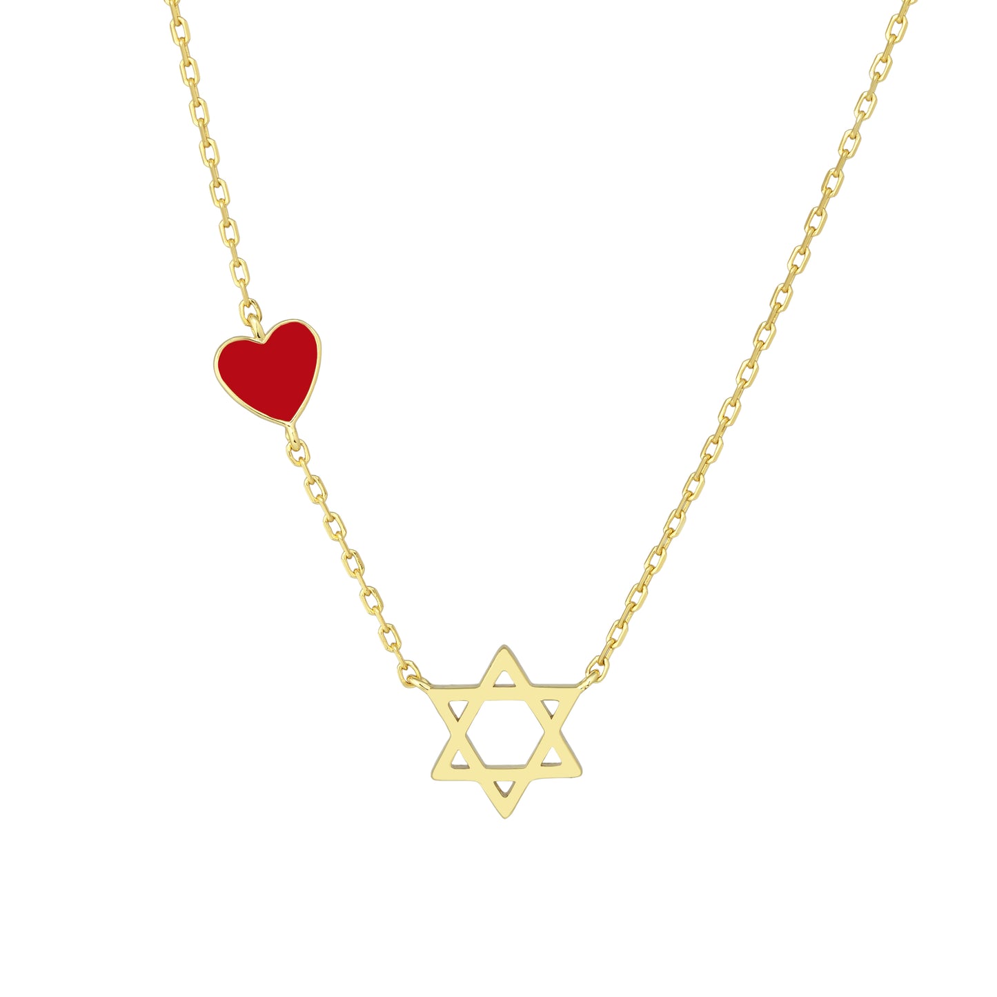 Heart of David Necklace