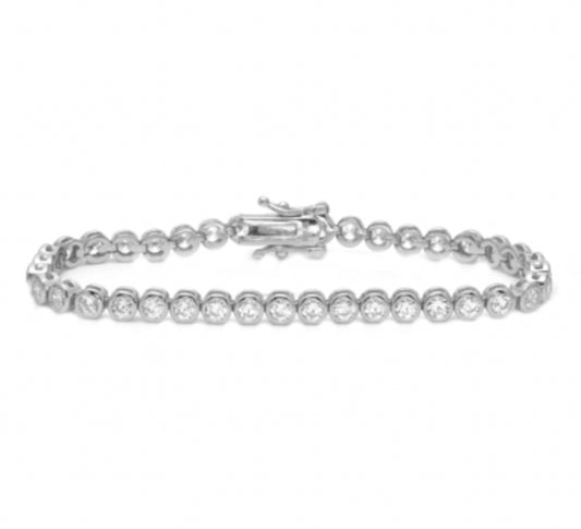 4mm Bezel Tennis Bracelet
