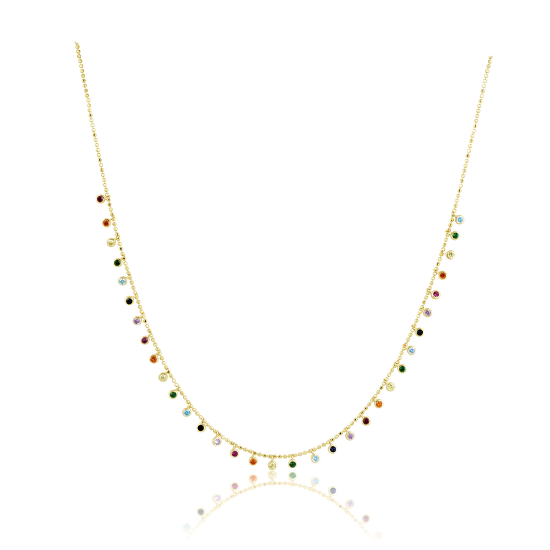Mini Bezel Adjustable Necklace