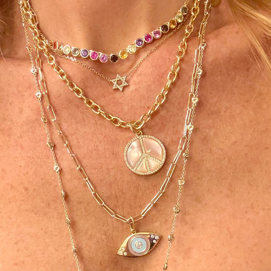 Paper Clip Necklace (24 mm)