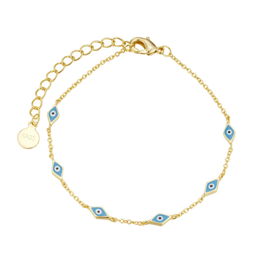 Mini Enamel Eye  Bracelet