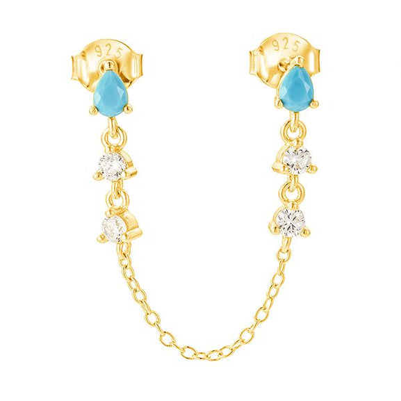 Double Turquoise Stud