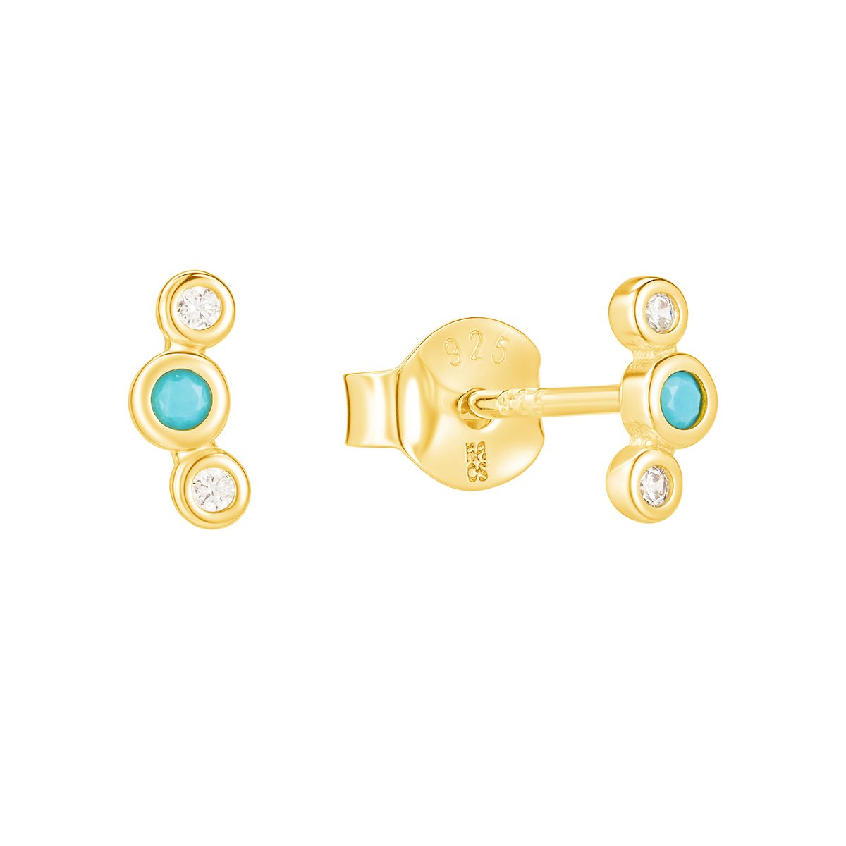 Bezel Mini Stud