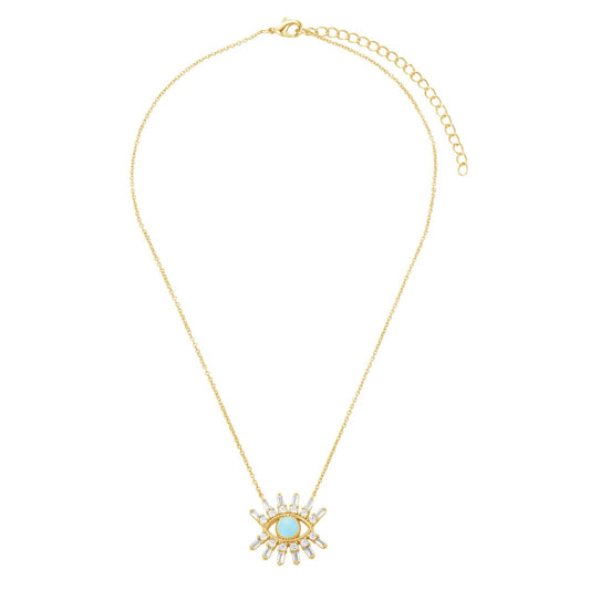 Baguette Eye Necklace