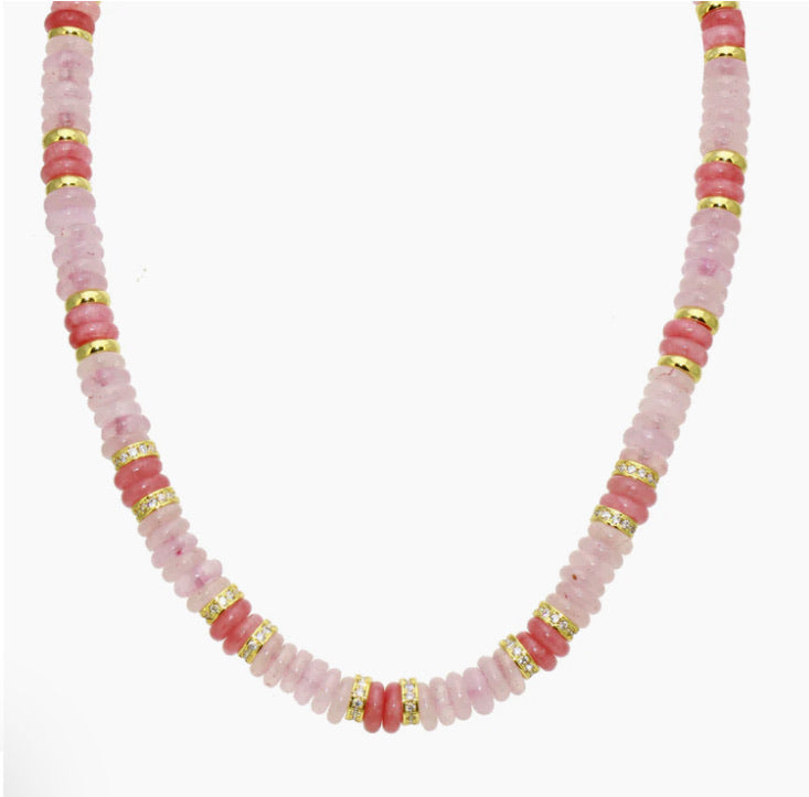 Rose Quartz Choker