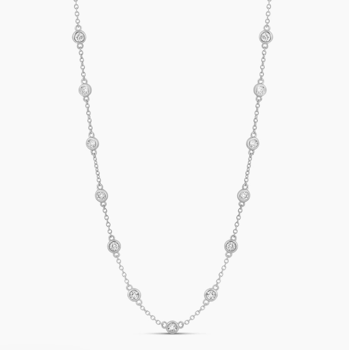 Bezel Strand Necklace
