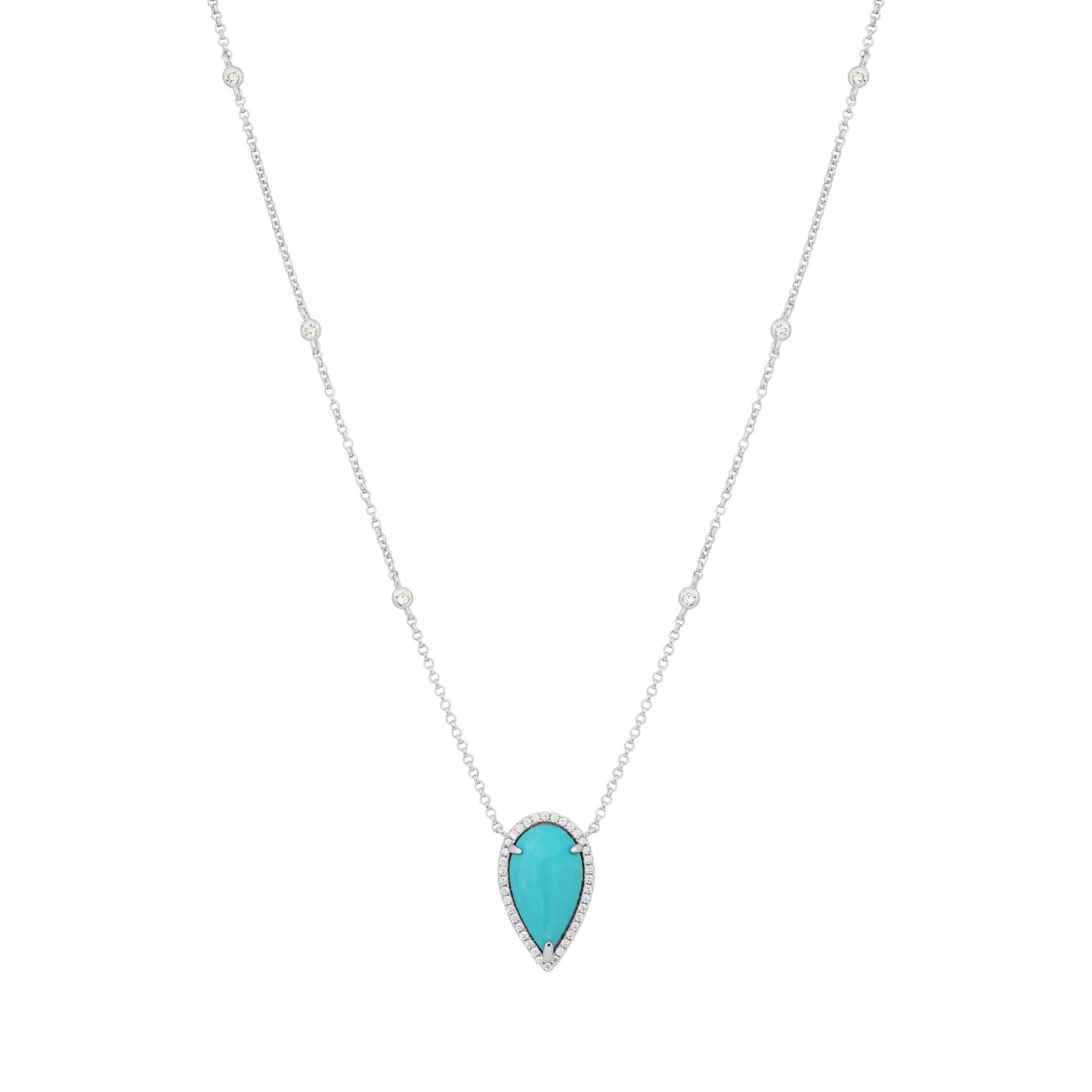 Turquoise Drop Necklace