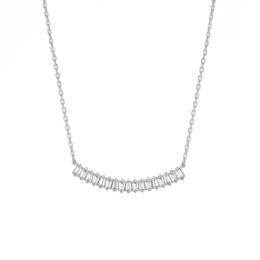 Multi-Row Baguette Necklace