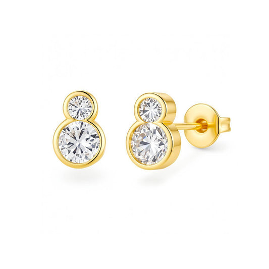 Double Bubble Stud Earrings