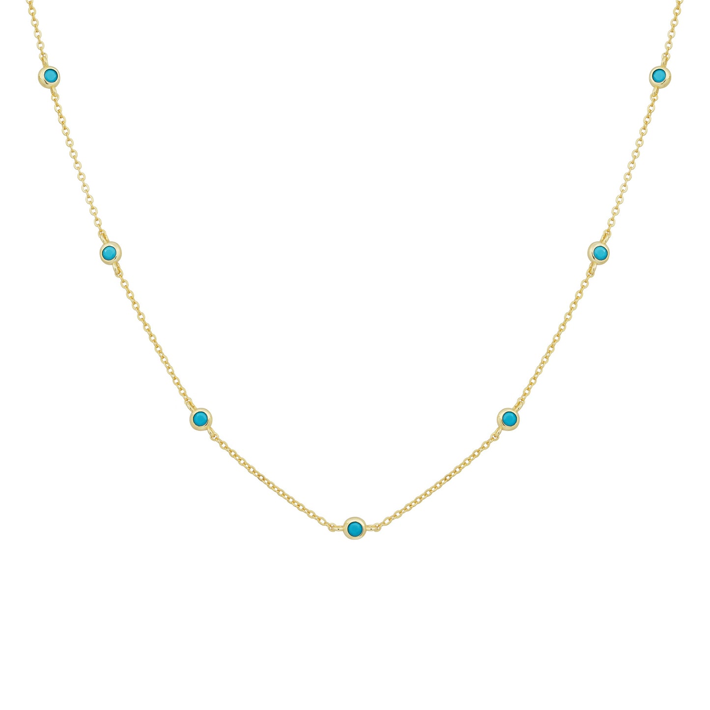 16 in. Bezel Necklace