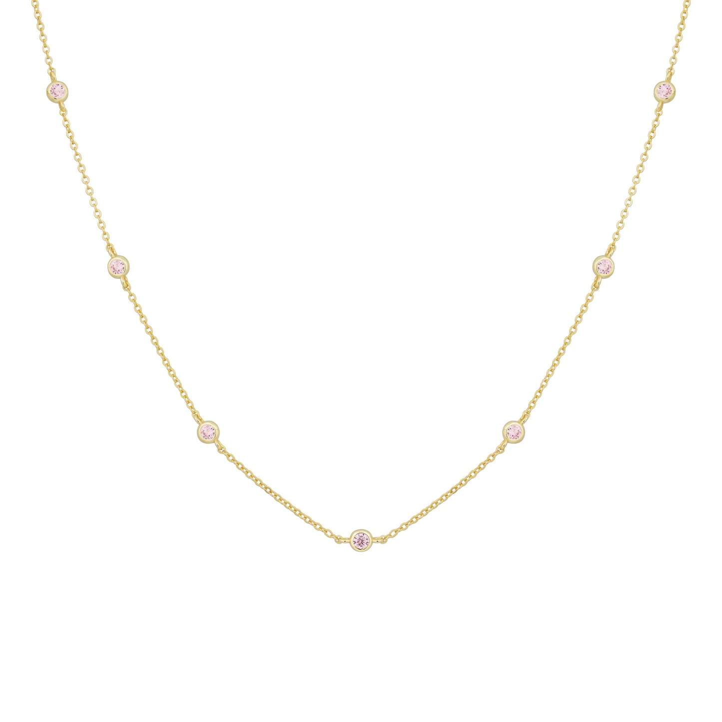 16 in. Bezel Necklace
