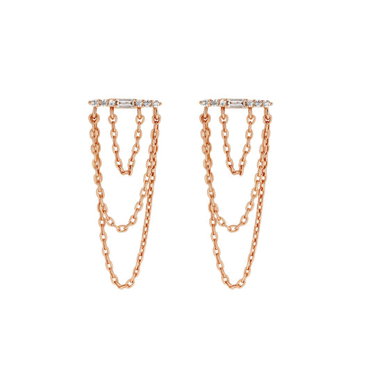 Orion Bar Chain Earrings