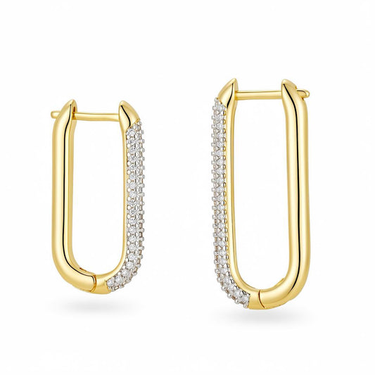 Long Longoria Hoop Earrings