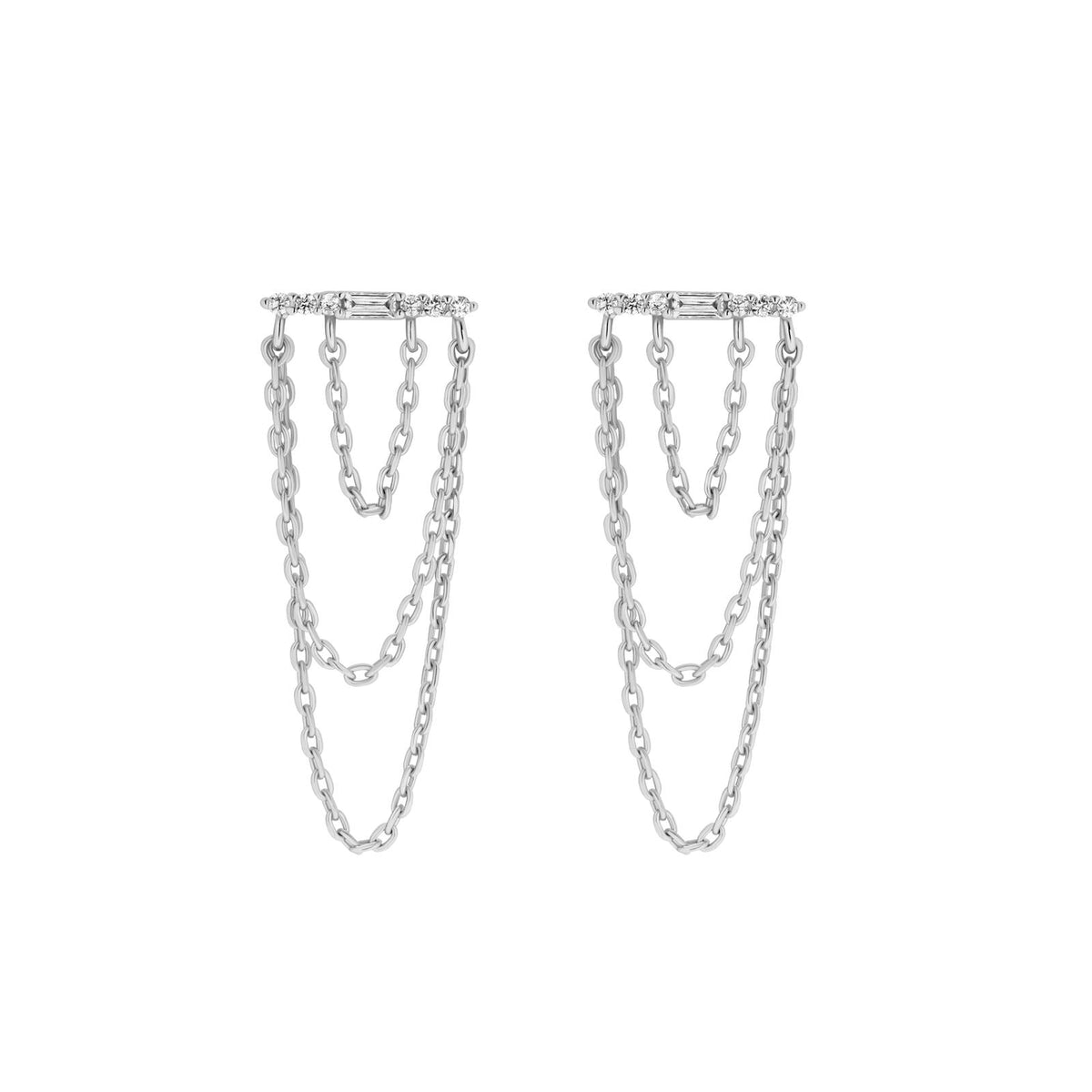 Orion Bar Chain Earrings
