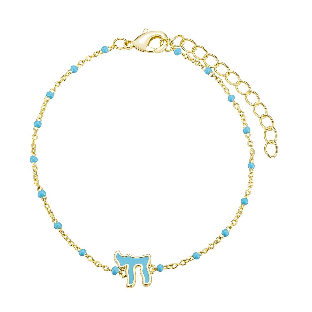Enamel Chai Bracelet