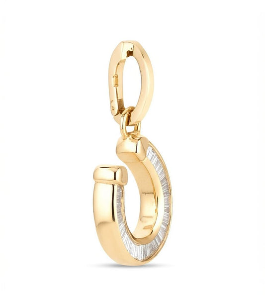 Baguette Horseshoe Charm