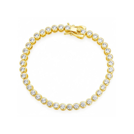 Bezel Tennis Bracelet