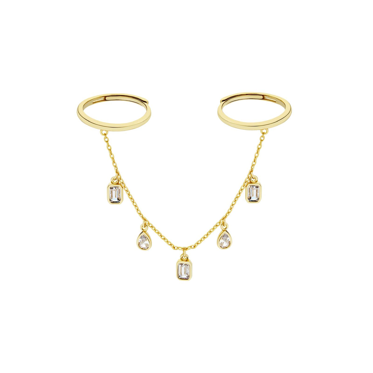 Mix Drops Double Chain Ring