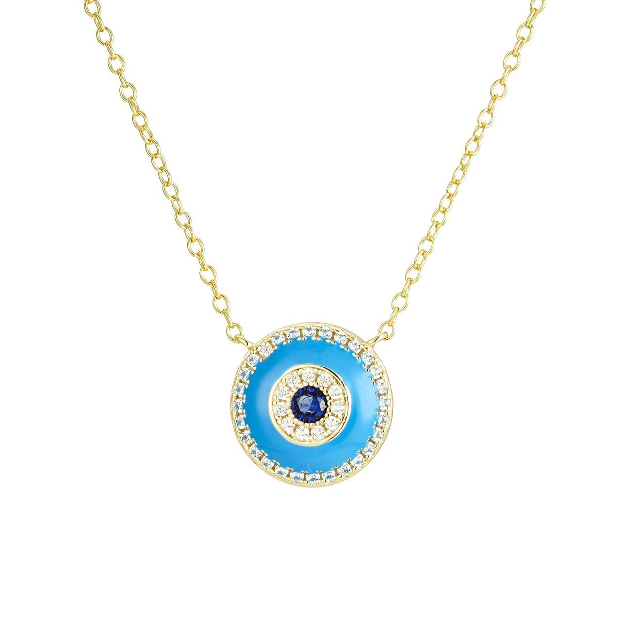 Solitary Round Eye Necklace