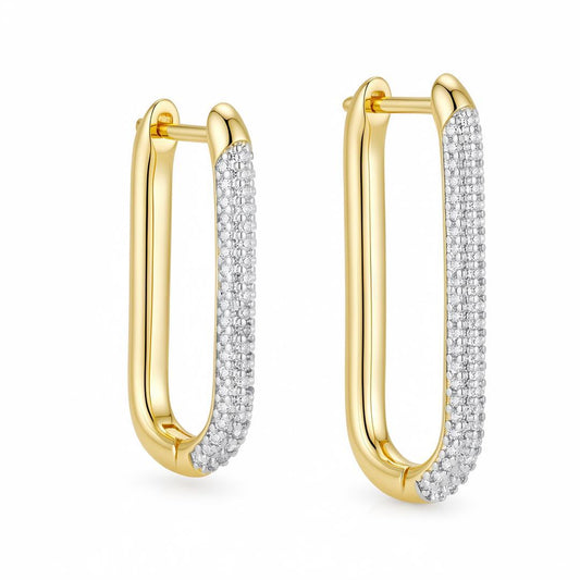 Long Longoria Hoop Earrings
