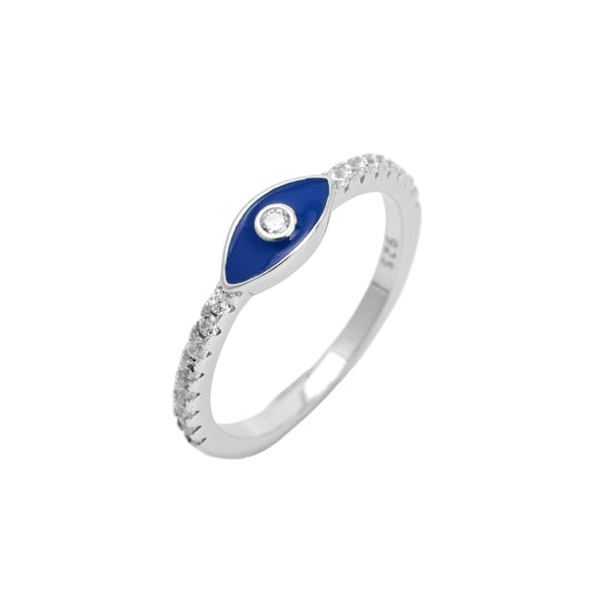 Evil Eye Pinkie Ring