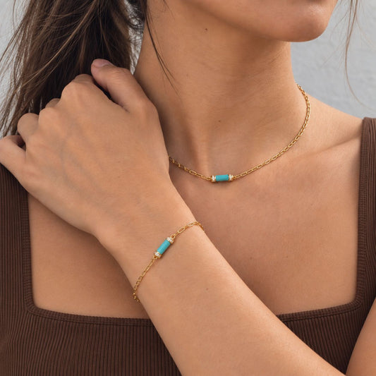 Gigi Petite Turquoise Necklace
