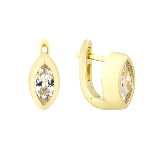 Marquise Bezel Earrings
