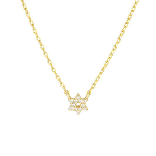 Tiny Magen David Girls Necklace