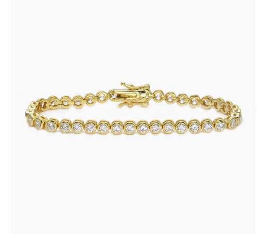 4mm Bezel Tennis Bracelet