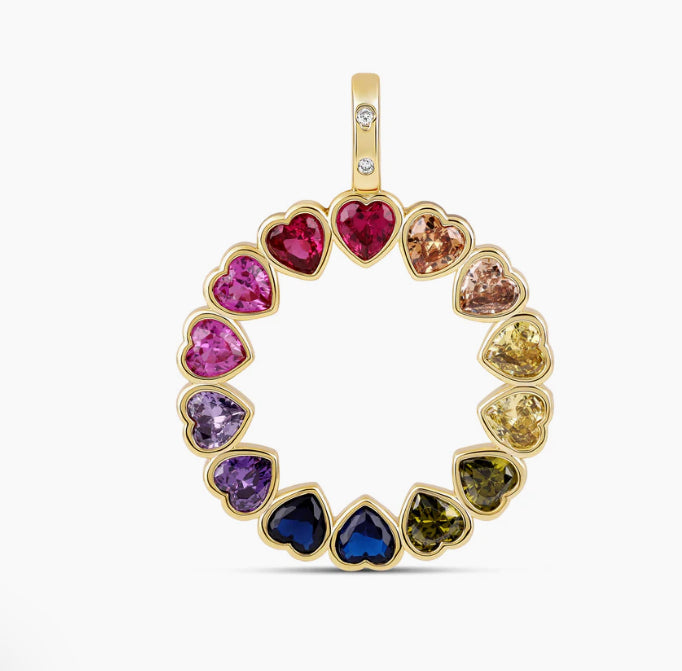 Ring of Hearts Charm
