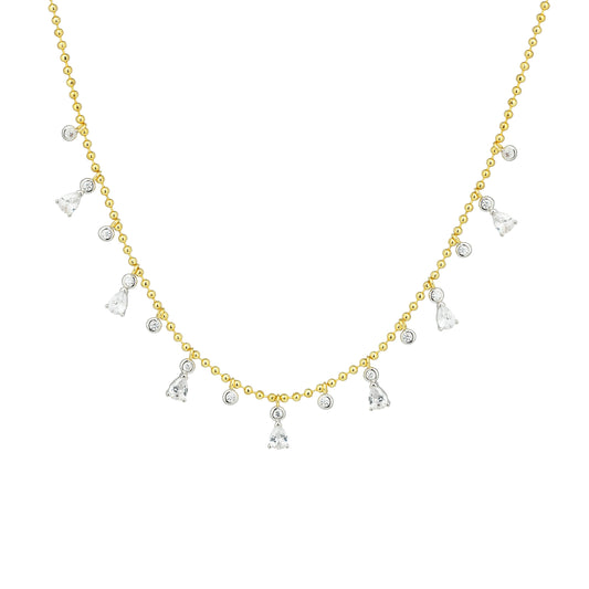 Two Tone Little Gems Necklace