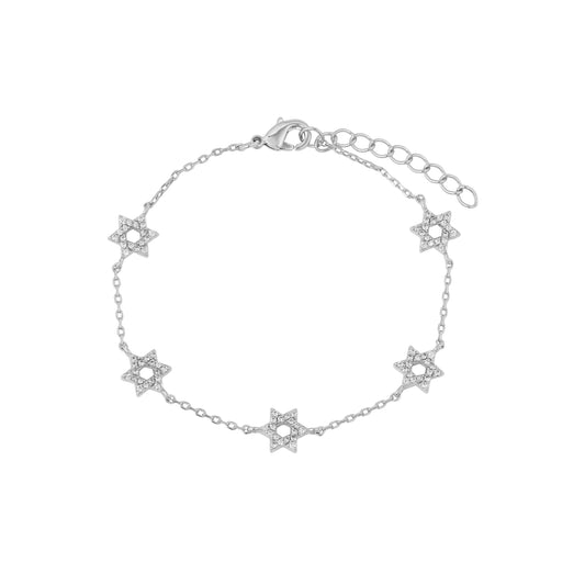 5 Star of David Bracelet