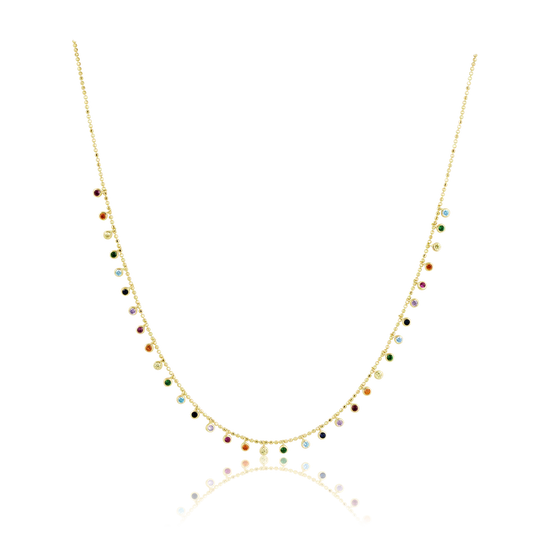 Mini Bezel Adjustable Necklace