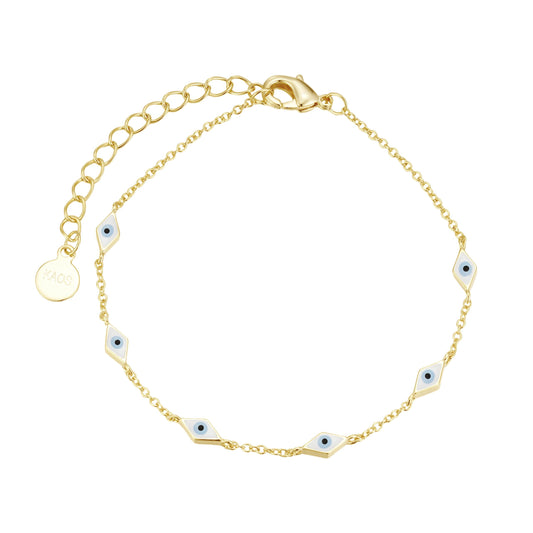 Mini Enamel Eye  Bracelet