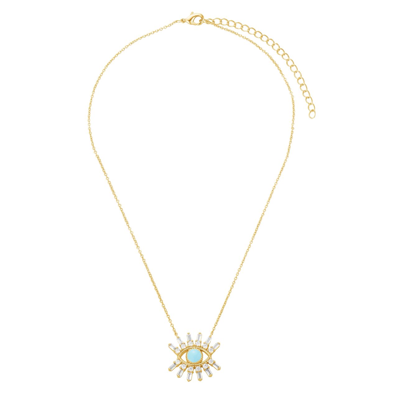 Baguette Eye Necklace
