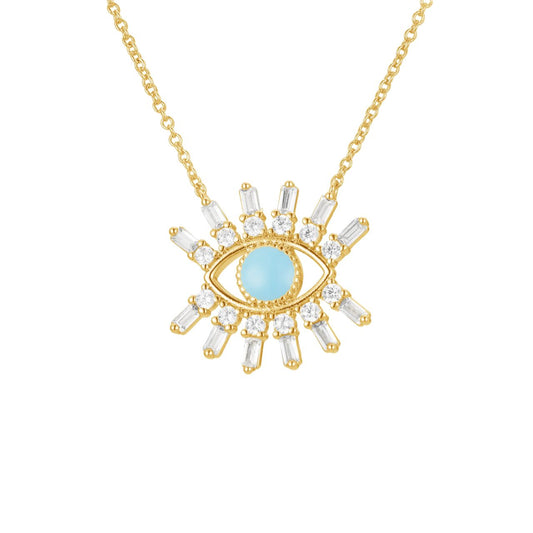 Baguette Eye Necklace