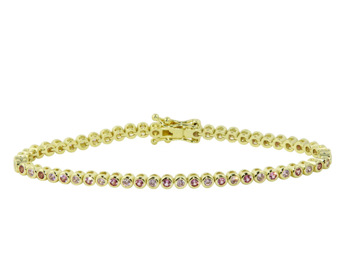 Mini  Bezel Tennis Bracelet