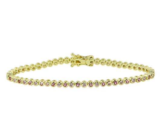 Mini  Bezel Tennis Bracelet