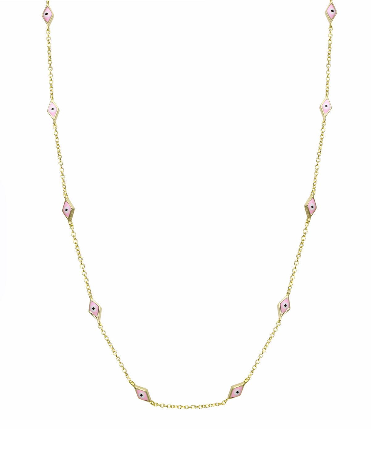 Mini Enamel Eyes Necklace