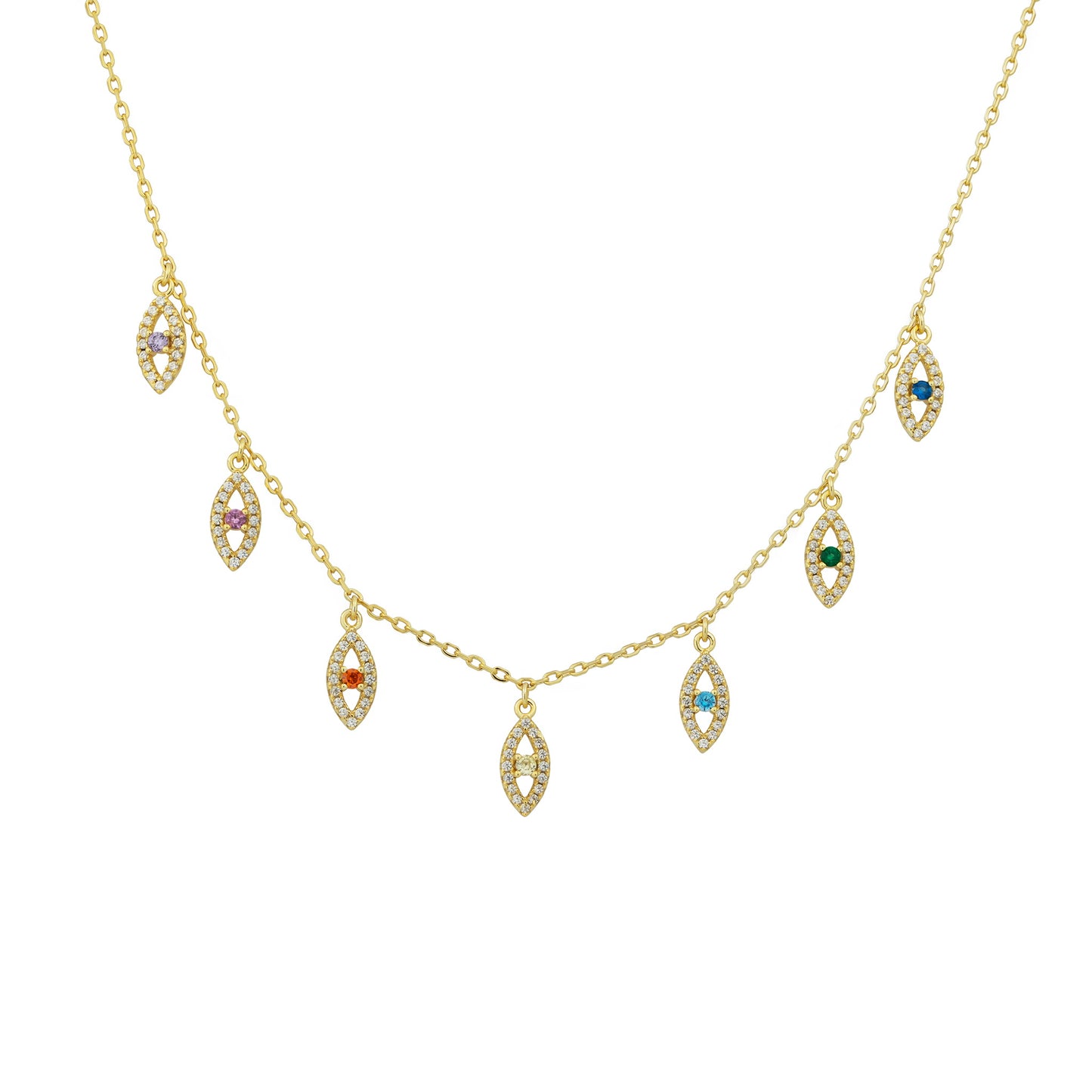 Rainbow Eye Choker