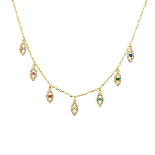 Rainbow Eye Choker