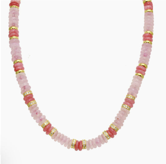 Rose Quartz Choker