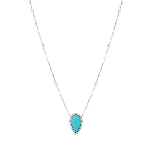 Turquoise Drop Necklace