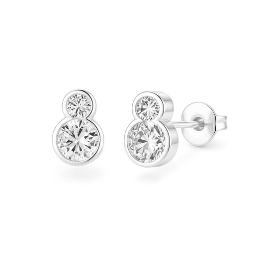 Double Bubble Stud Earrings