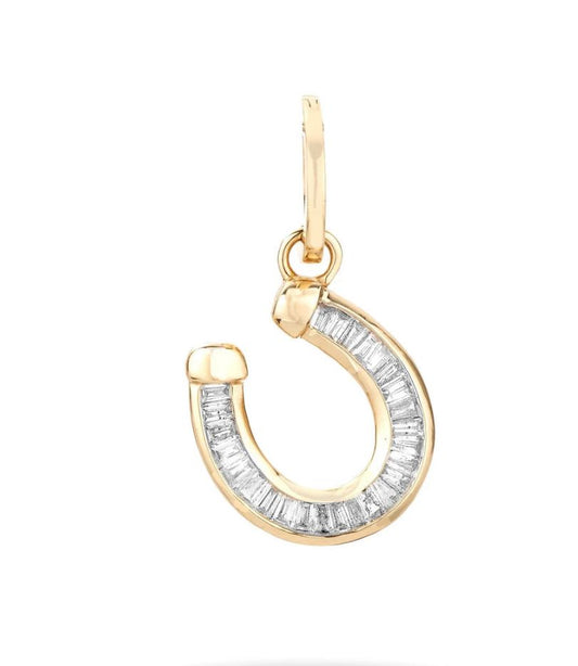 Baguette Horseshoe Charm